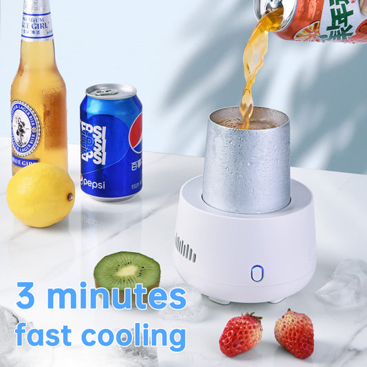 Portable Fast Cooling Cup Electronic Refrigeration Cooler for Beer Wine Beverage Mini Electric Drink Cooler Cup Instant Cooling