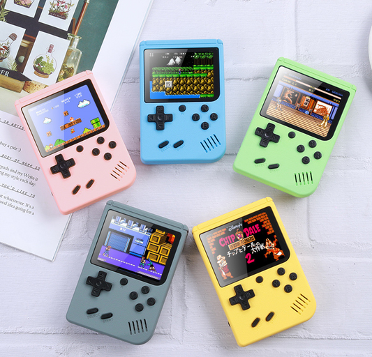 Macaron handheld game console for children and students nostalgic toys 500 in one classic mini handheld